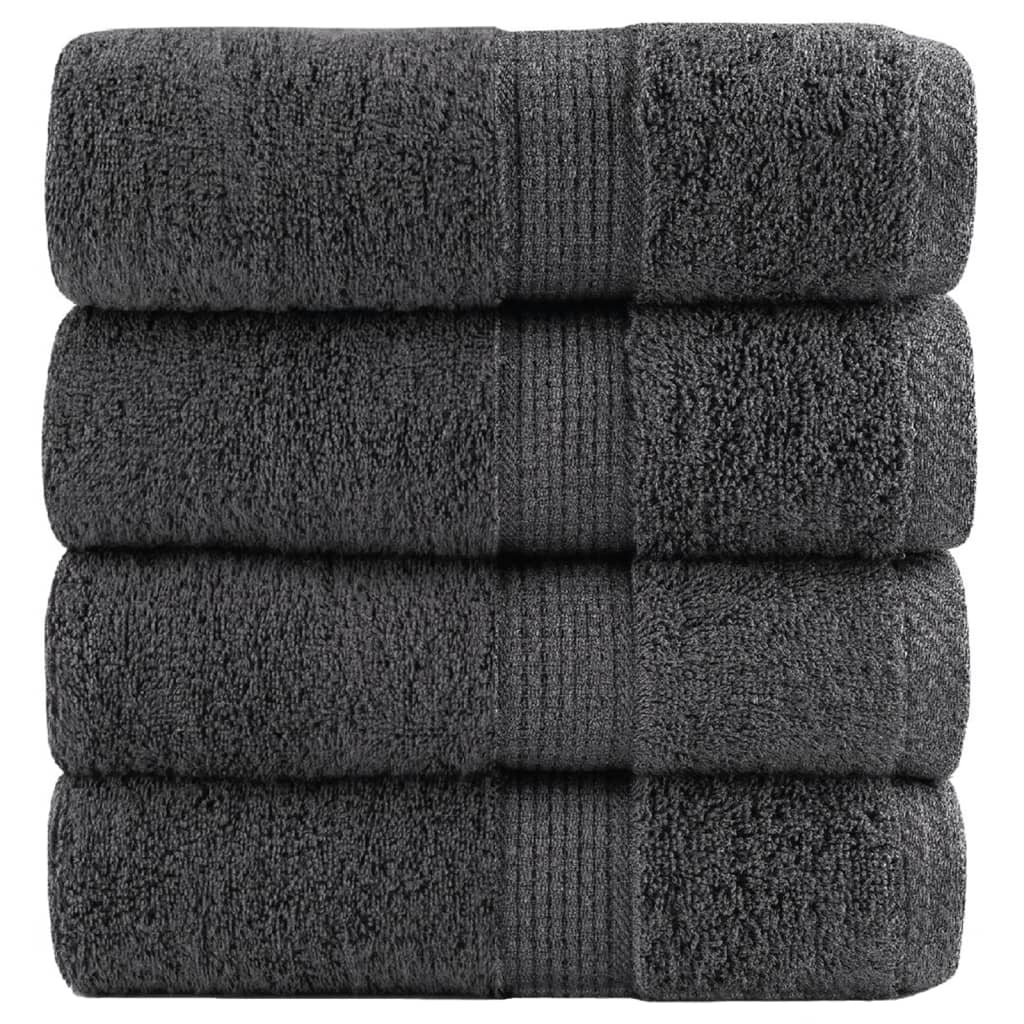 Serviettes De Visage De Qualité Sup. Solund 50 Pcs Anthracite