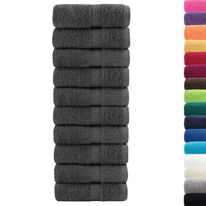 Serviettes De Visage De Qualité Sup. Solund 50 Pcs Anthracite