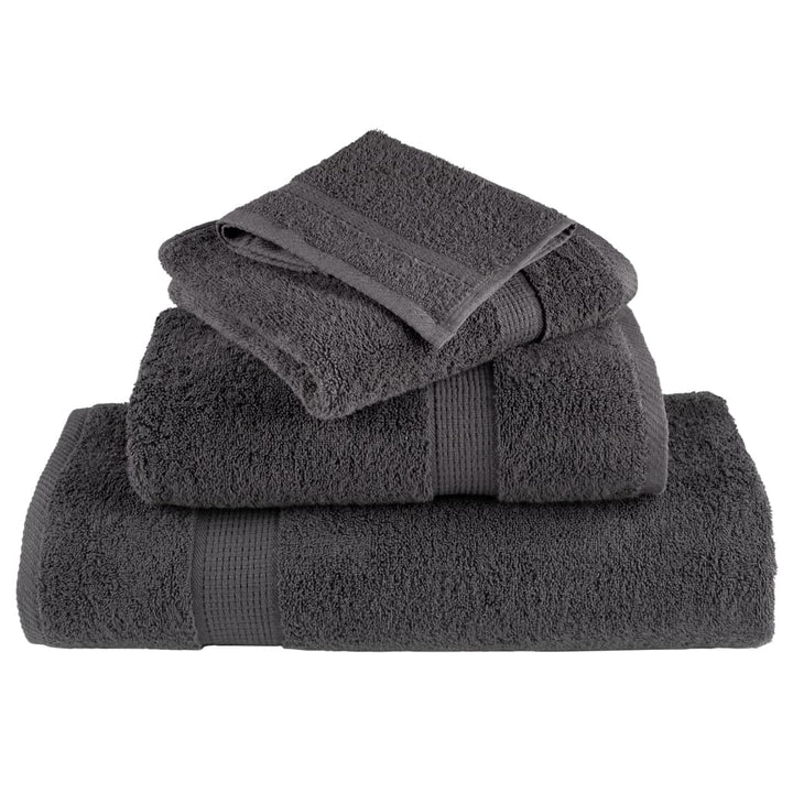 Serviettes De Visage De Qualité Sup. Solund 50 Pcs Anthracite