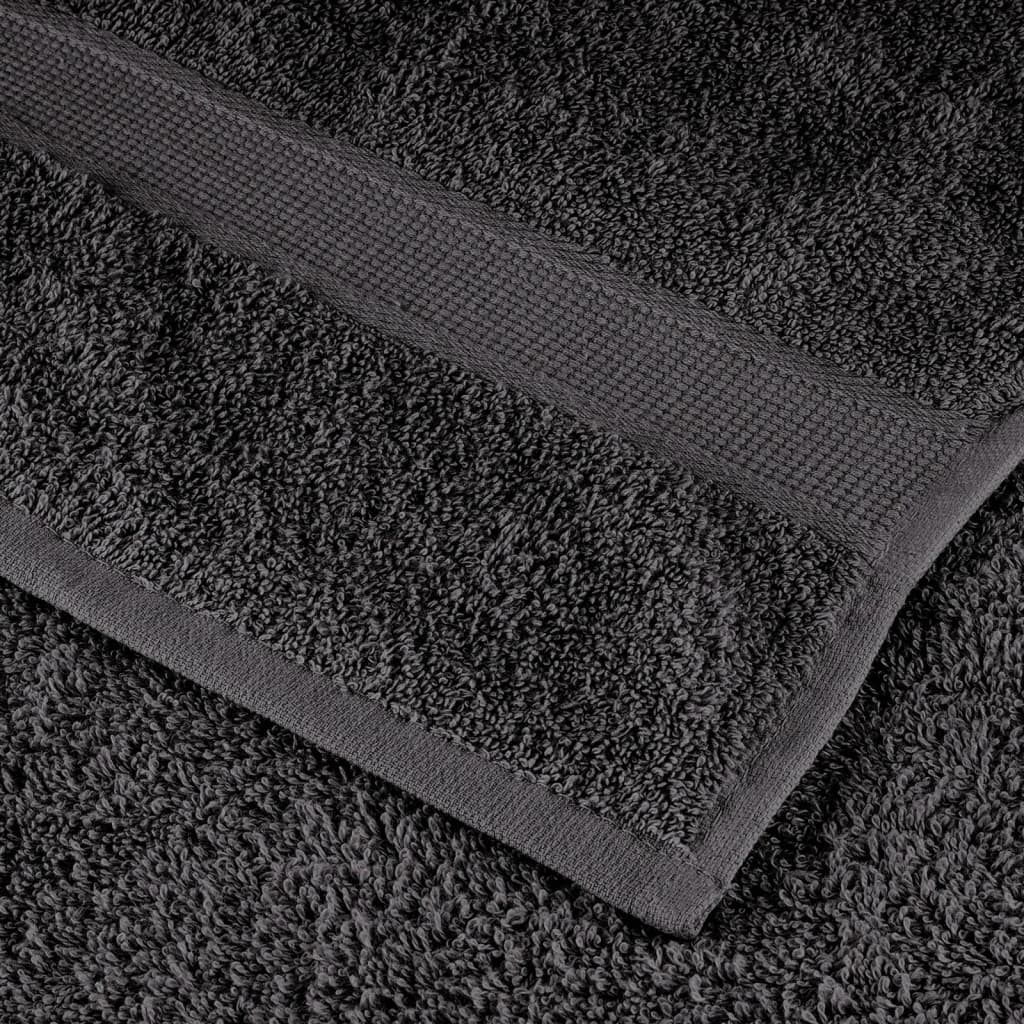 Serviettes De Visage De Qualité Sup. Solund 50 Pcs Anthracite