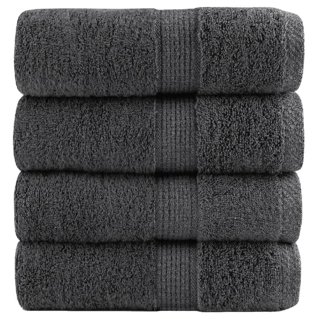 Serviettes De Visage De Qualité Sup. Solund 50 Pcs Anthracite