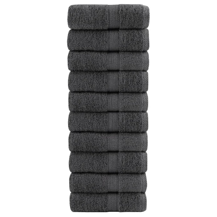 Serviettes De Visage De Qualité Sup. Solund 50 Pcs Anthracite