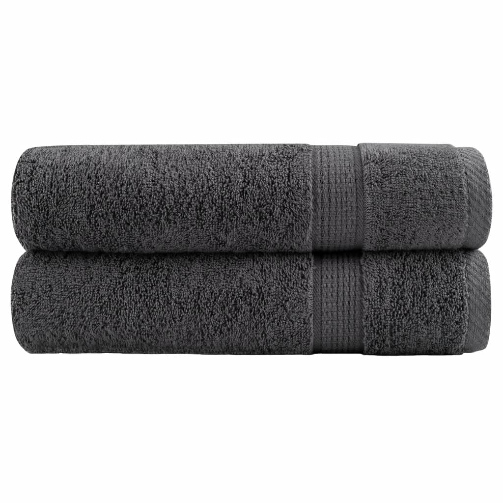 Serviettes De Visage De Qualité Sup. Solund 50 Pcs Anthracite