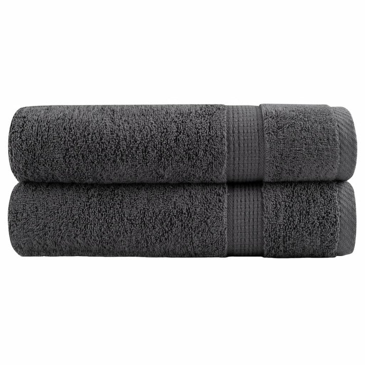 Serviettes De Visage De Qualité Sup. Solund 50 Pcs Anthracite