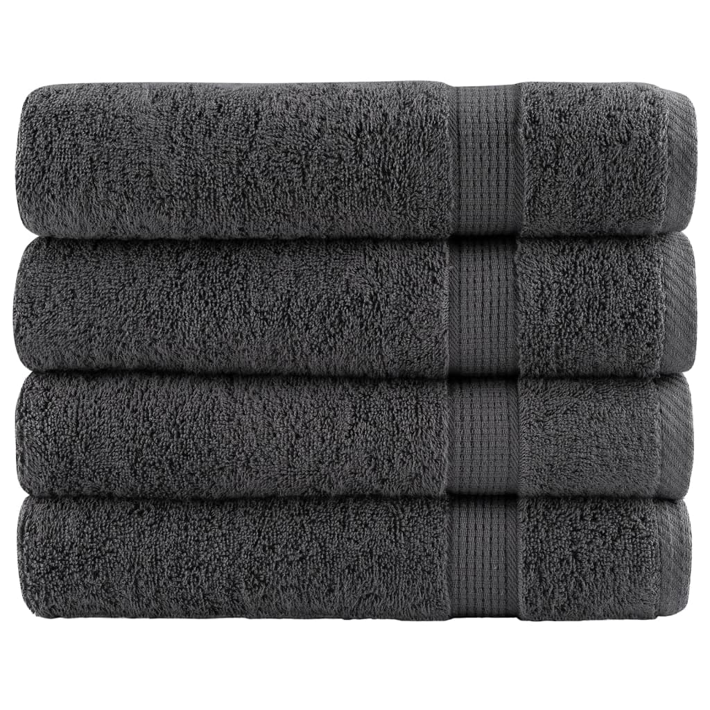 Serviettes De Visage De Qualité Sup. Solund 50 Pcs Anthracite