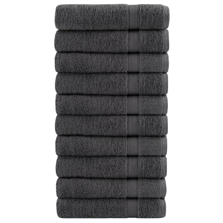 Serviettes De Visage De Qualité Sup. Solund 50 Pcs Anthracite
