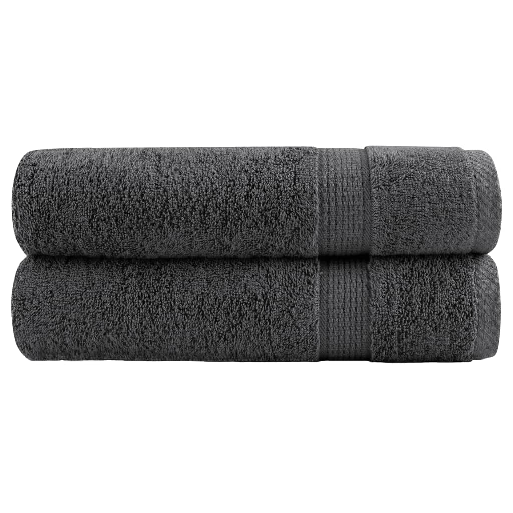 Serviettes De Visage De Qualité Sup. Solund 50 Pcs Anthracite