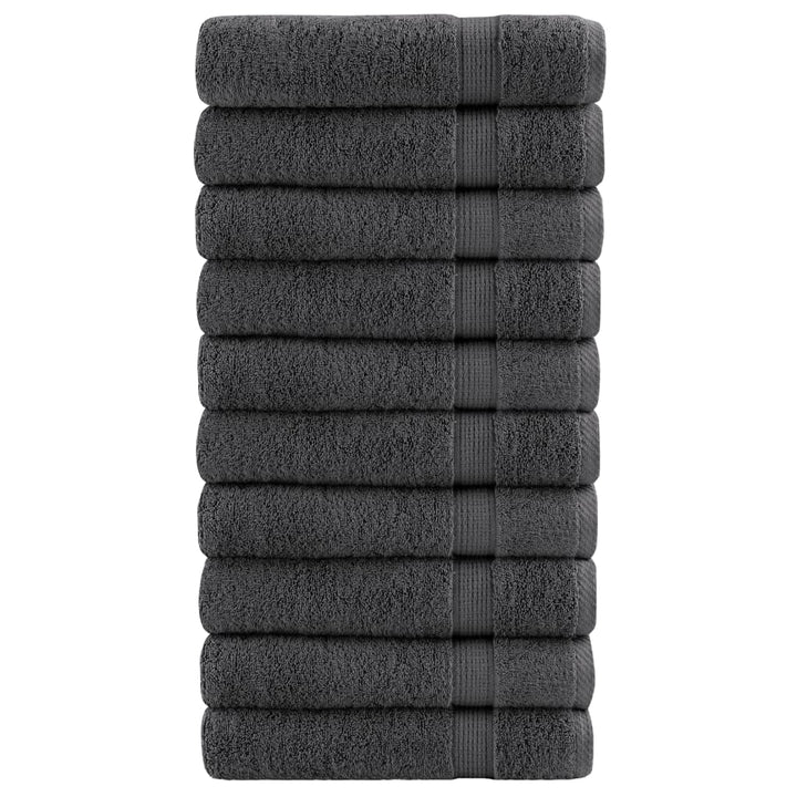 Serviettes De Visage De Qualité Sup. Solund 50 Pcs Anthracite