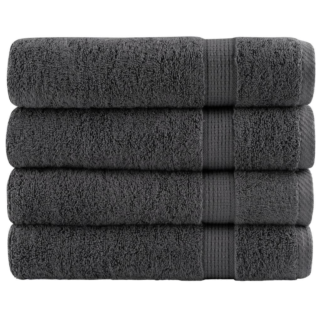 Serviettes De Visage De Qualité Sup. Solund 50 Pcs Anthracite