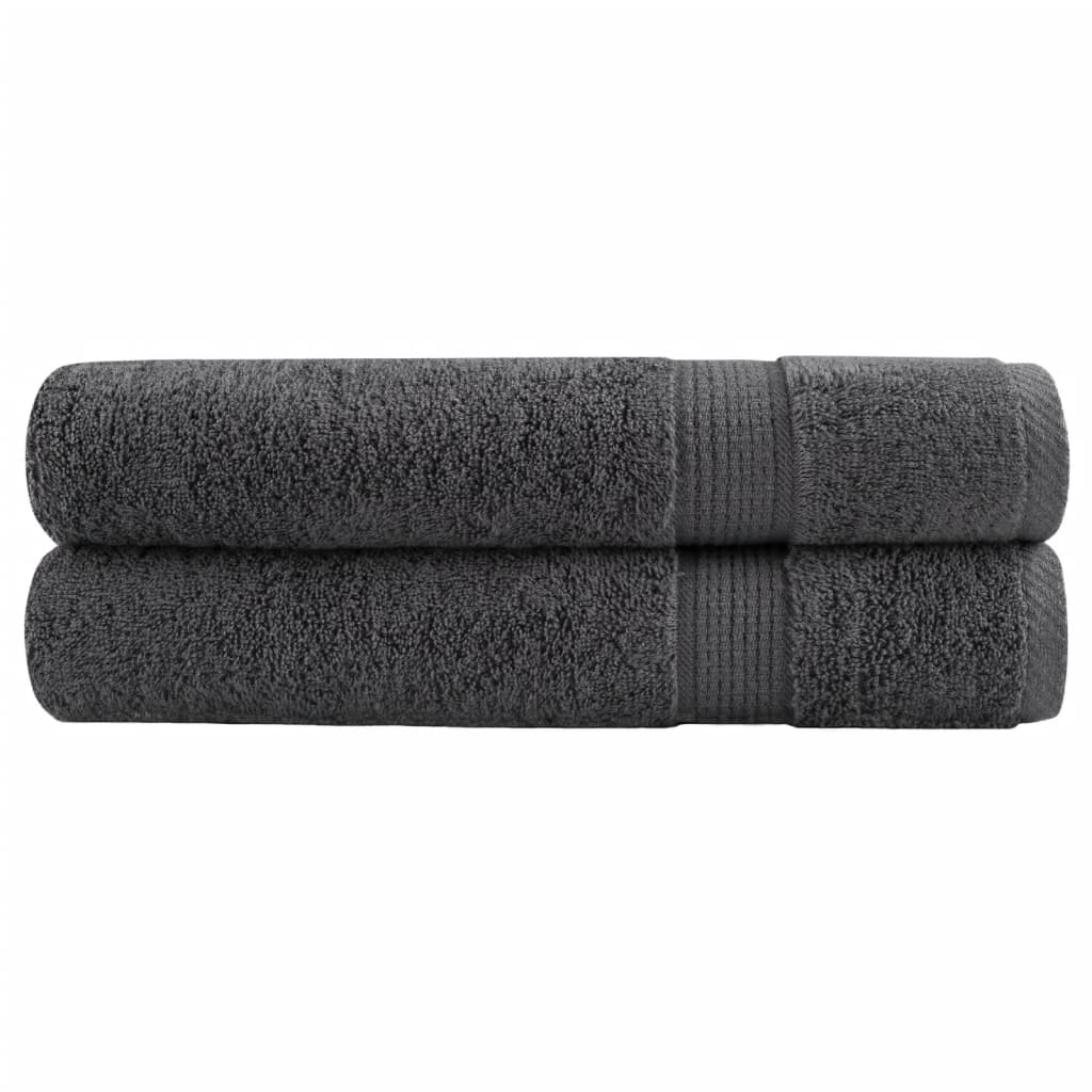Serviettes De Visage De Qualité Sup. Solund 50 Pcs Anthracite