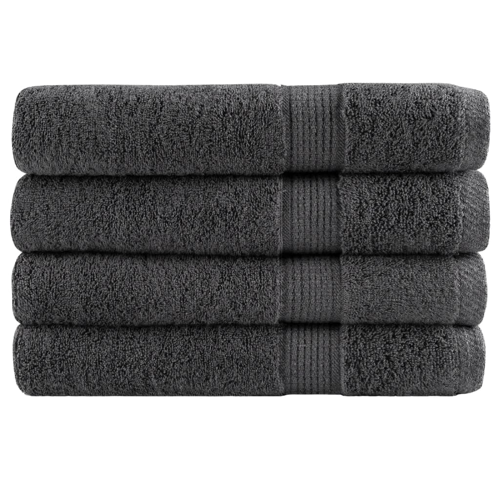 Serviettes De Visage De Qualité Sup. Solund 50 Pcs Anthracite