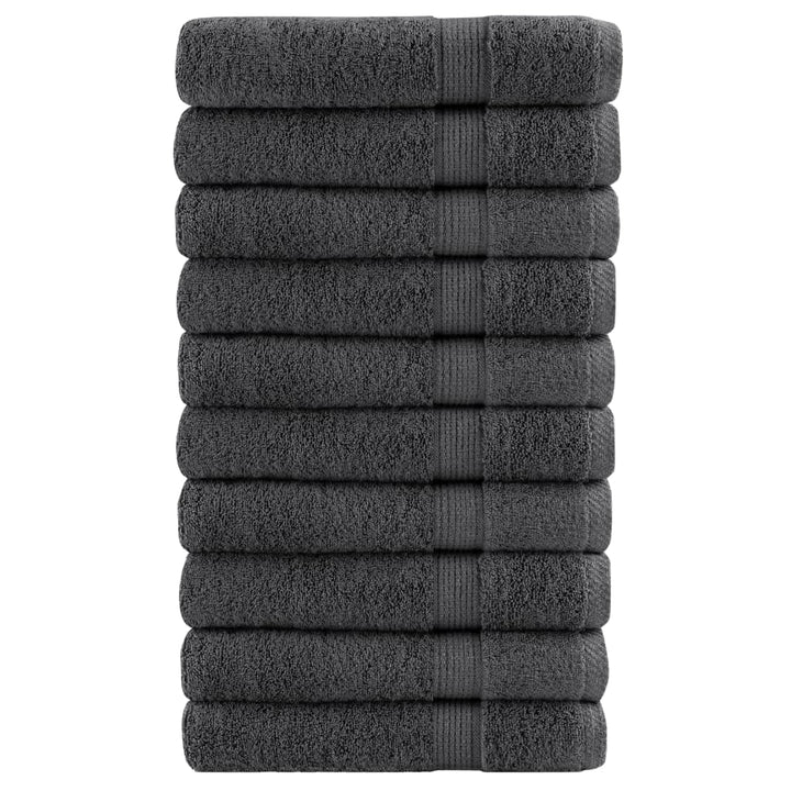 Serviettes De Visage De Qualité Sup. Solund 50 Pcs Anthracite