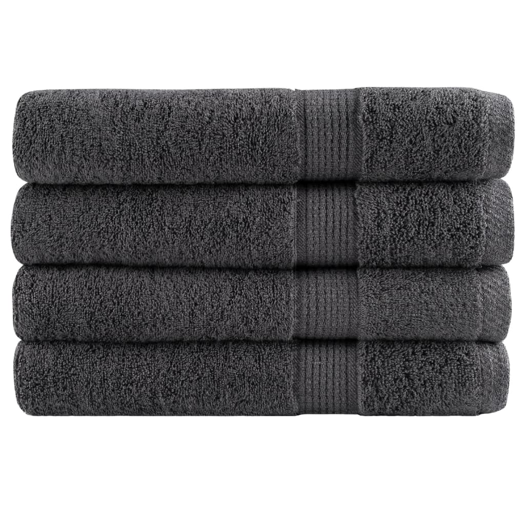 Serviettes De Visage De Qualité Sup. Solund 50 Pcs Anthracite