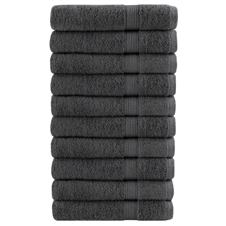Serviettes De Visage De Qualité Sup. Solund 50 Pcs Anthracite