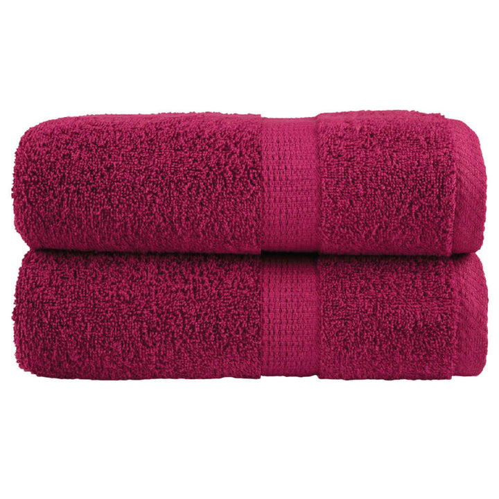 Serviettes De Sauna De Qualité Supérieure Solund 10Pcs Bordeaux Bordeaux 
