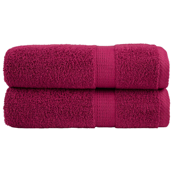 Serviettes De Sauna De Qualité Supérieure Solund 10Pcs Bordeaux Bordeaux 