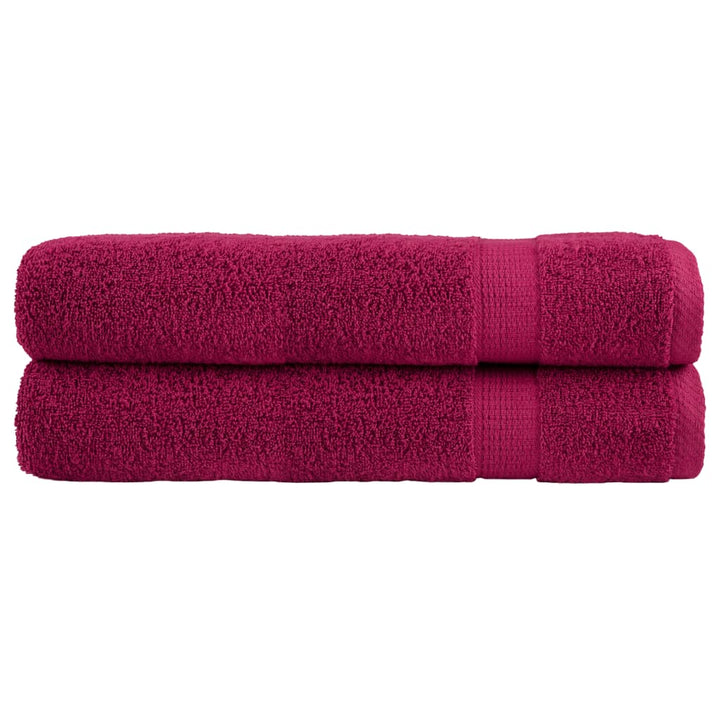 Serviettes De Sauna De Qualité Supérieure Solund 10Pcs Bordeaux Bordeaux 