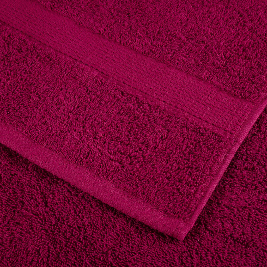 Serviettes De Sauna De Qualité Supérieure Solund 10Pcs Bordeaux Bordeaux 
