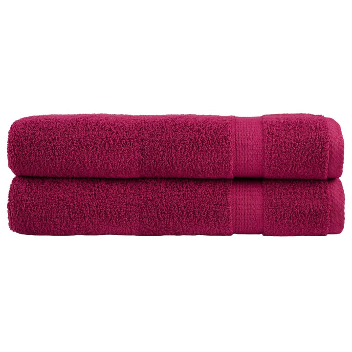 Serviettes De Sauna De Qualité Supérieure Solund 10Pcs Bordeaux Bordeaux 