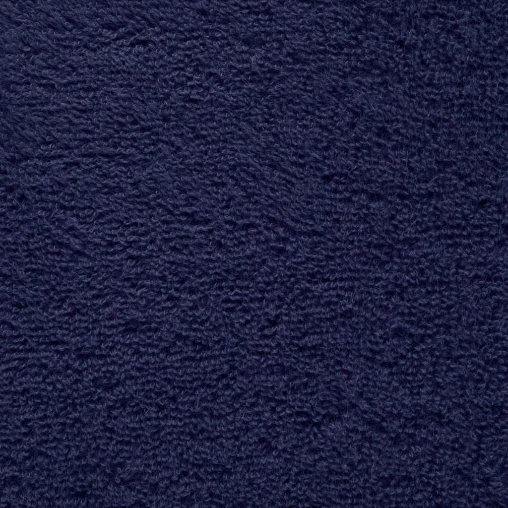 Serviettes De Douche De Qualité Supérieure Solund 10 Pcs Bleu Marine