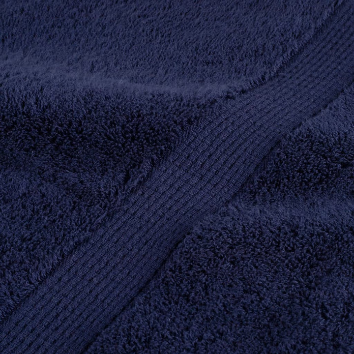 Serviettes De Douche De Qualité Supérieure Solund 10 Pcs Bleu Marine