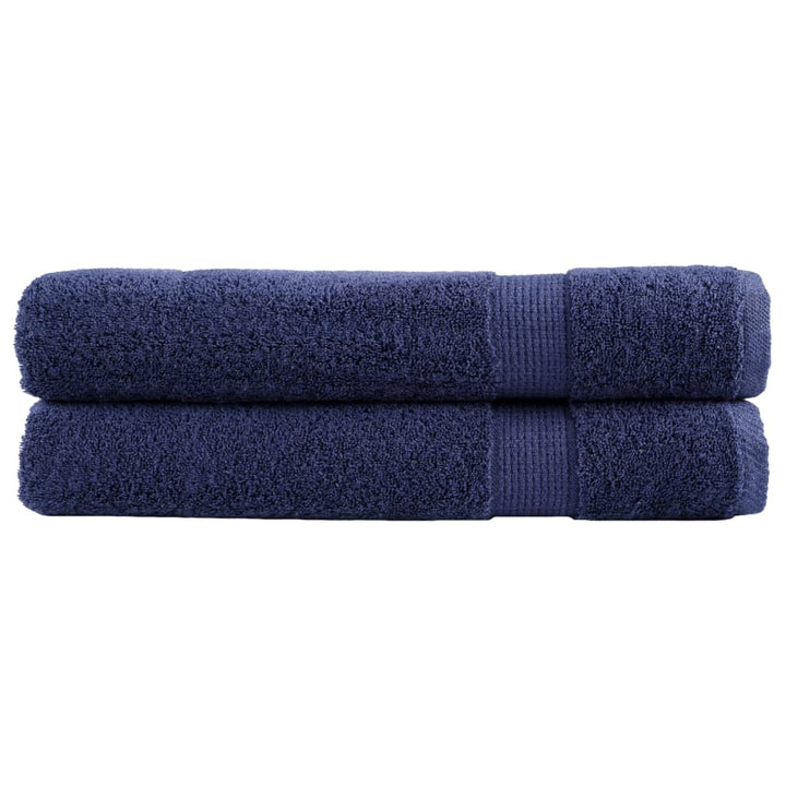 Serviettes De Douche De Qualité Supérieure Solund 10 Pcs Bleu Marine
