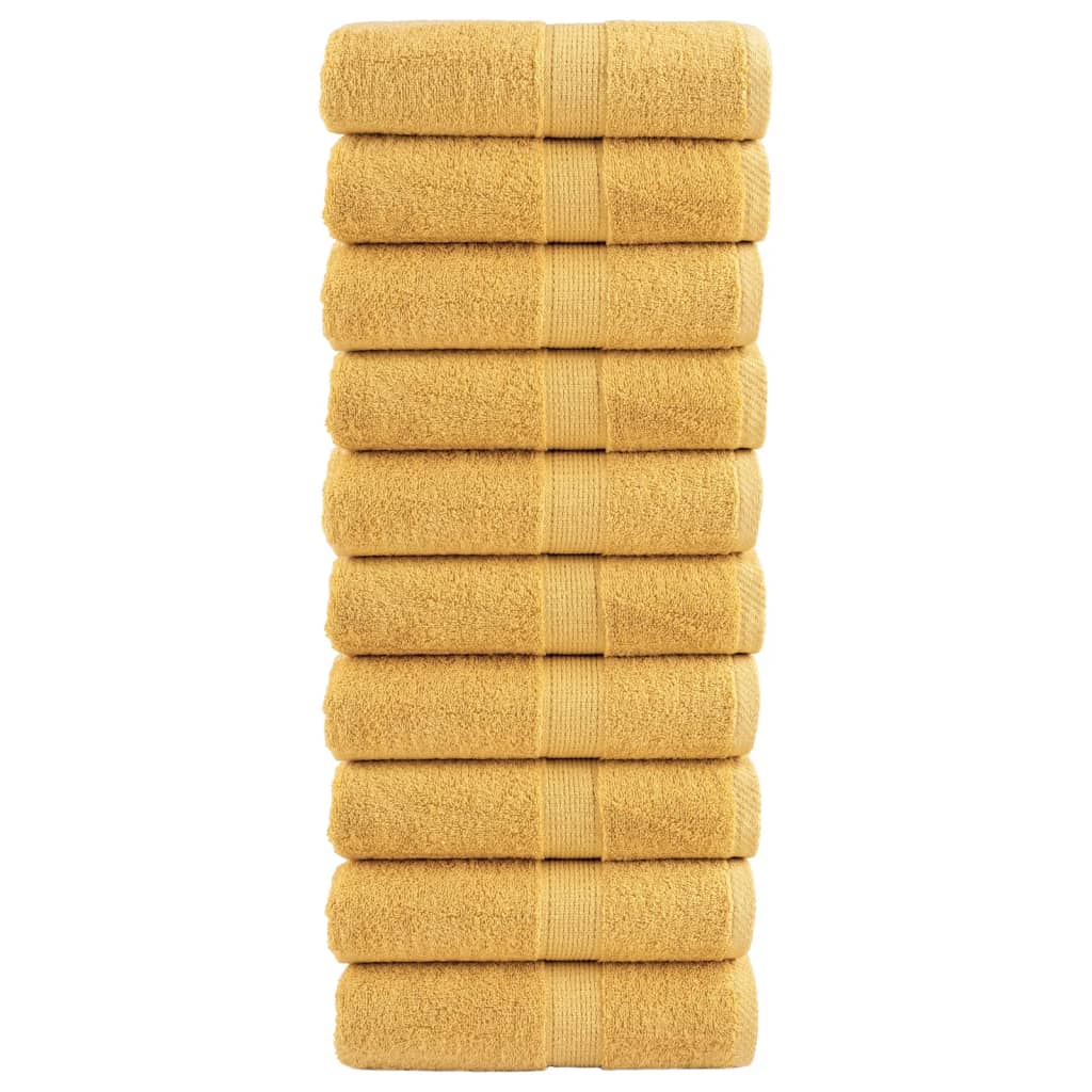 Serviettes De Bain De Qualité Supérieure Solund 2 Pcs Doré