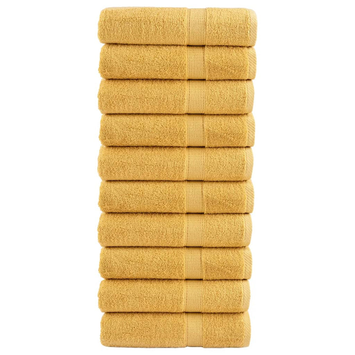 Serviettes De Bain De Qualité Supérieure Solund 2 Pcs Doré