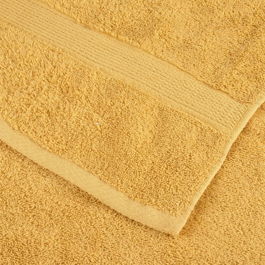 Serviettes De Bain De Qualité Supérieure Solund 2 Pcs Doré