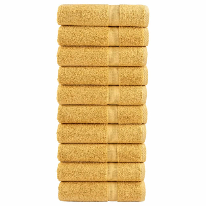 Serviettes De Bain De Qualité Supérieure Solund 2 Pcs Doré
