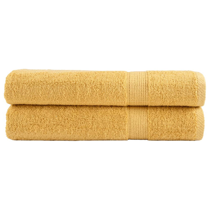 Serviettes De Bain De Qualité Supérieure Solund 2 Pcs Doré