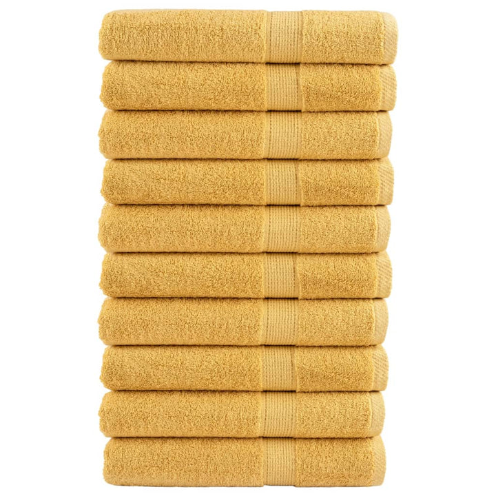 Serviettes De Bain De Qualité Supérieure Solund 2 Pcs Doré