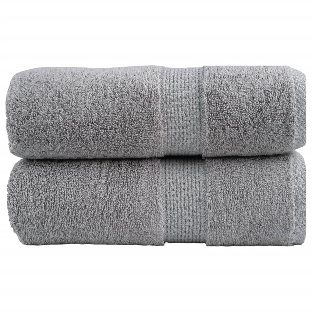 Serviettes De Qualité Supérieure Solund 2 Pcs 600 G/M² Gris