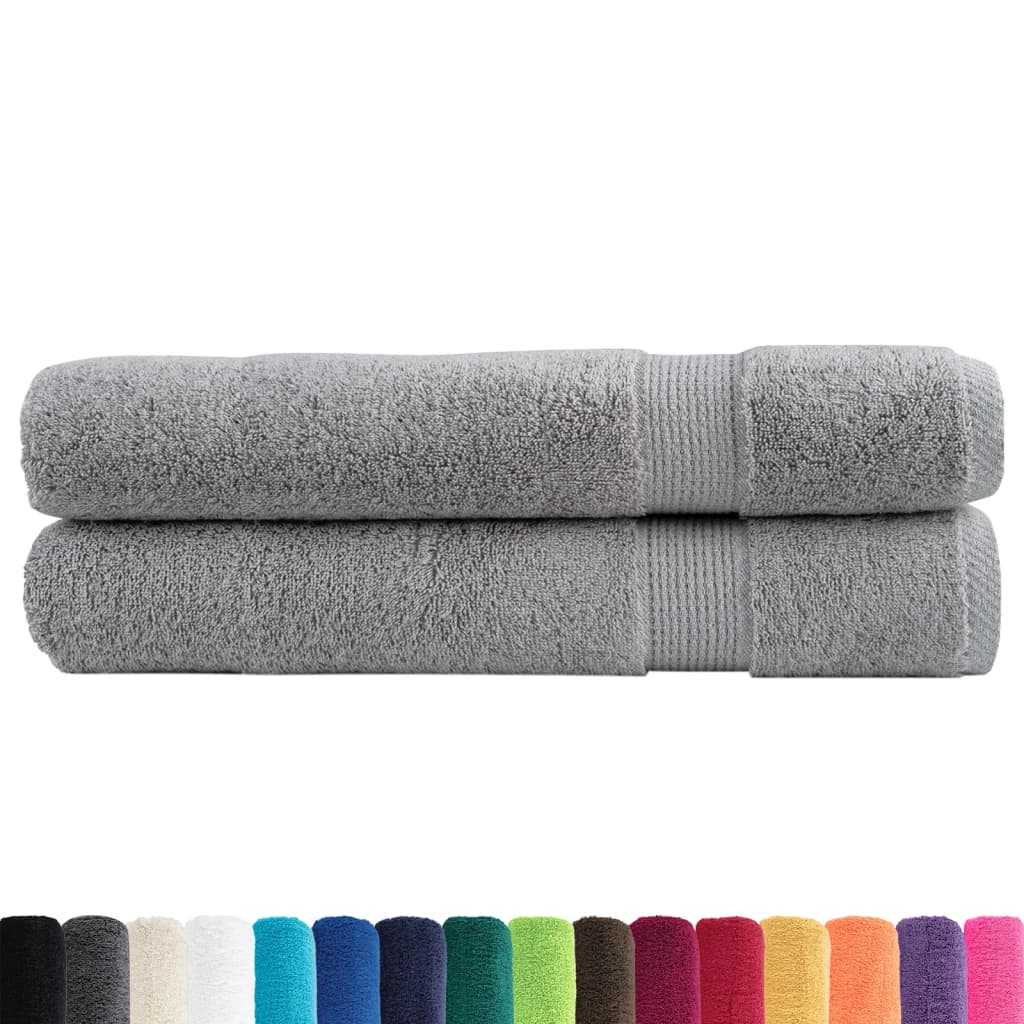 Serviettes De Qualité Supérieure Solund 2 Pcs 600 G/M² Gris