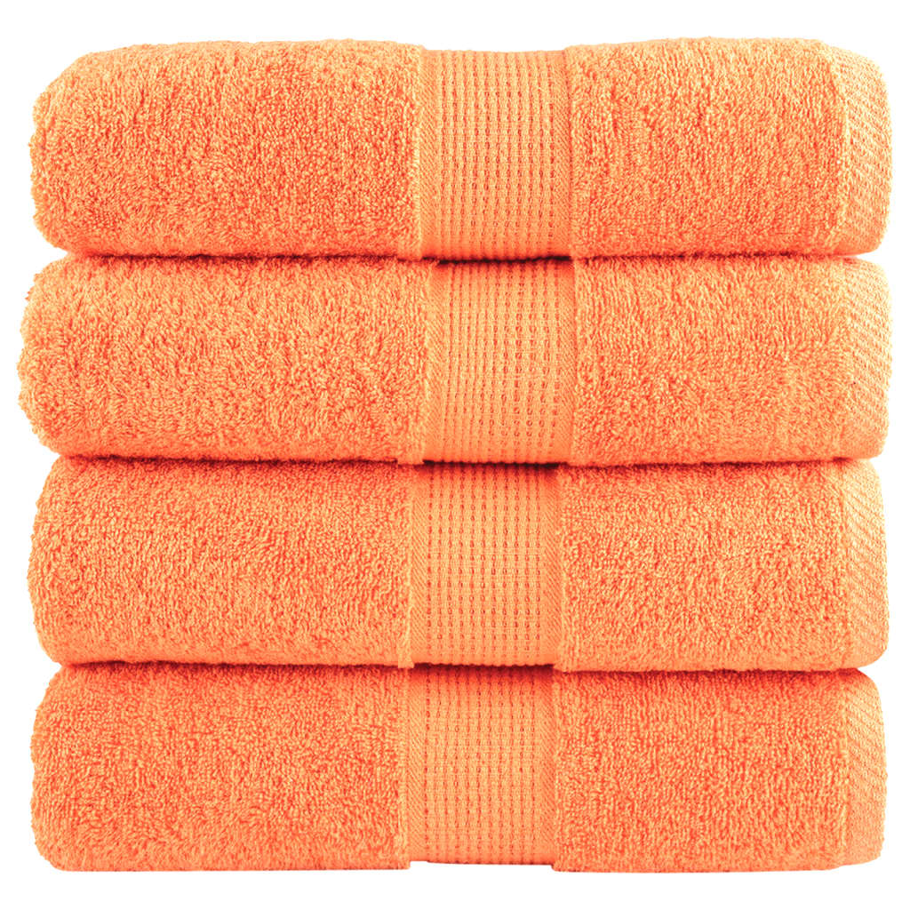 Serviettes De Sauna De Qualité Supérieure Solund 4 Pcs Orange