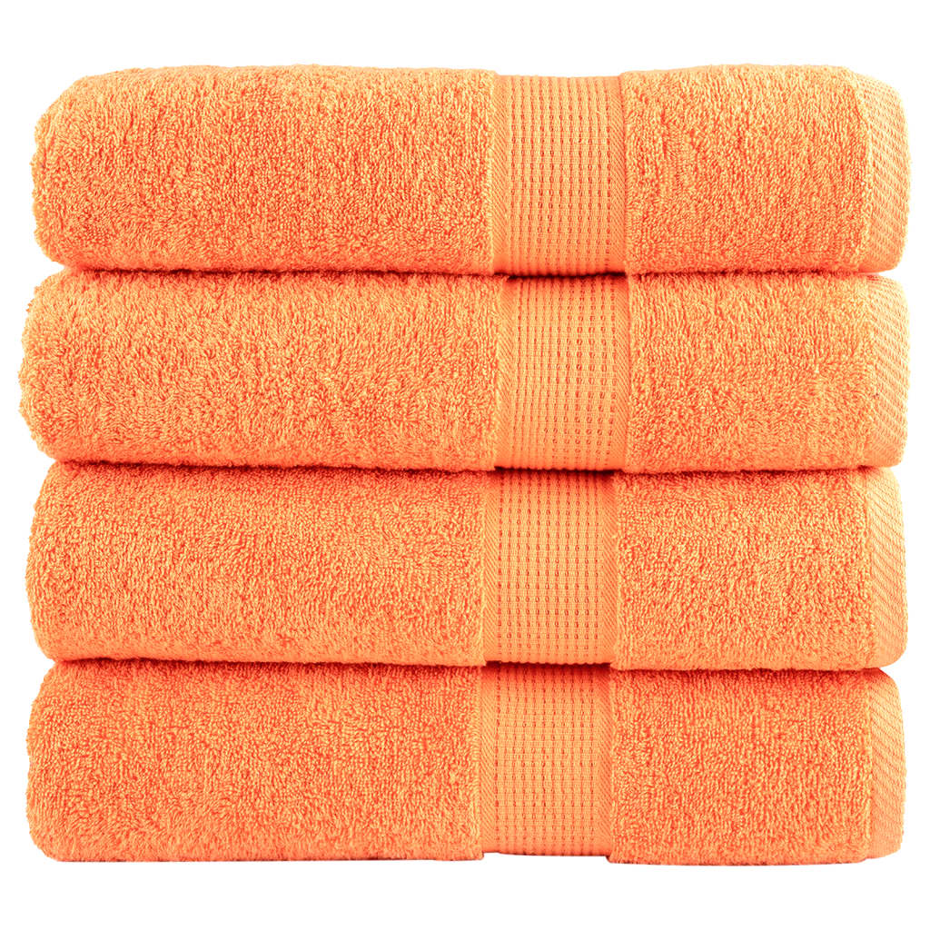 Serviettes De Sauna De Qualité Supérieure Solund 4 Pcs Orange