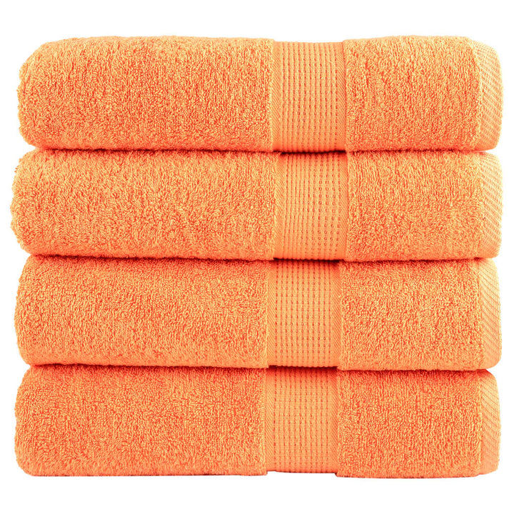 Serviettes De Sauna De Qualité Supérieure Solund 4 Pcs Orange