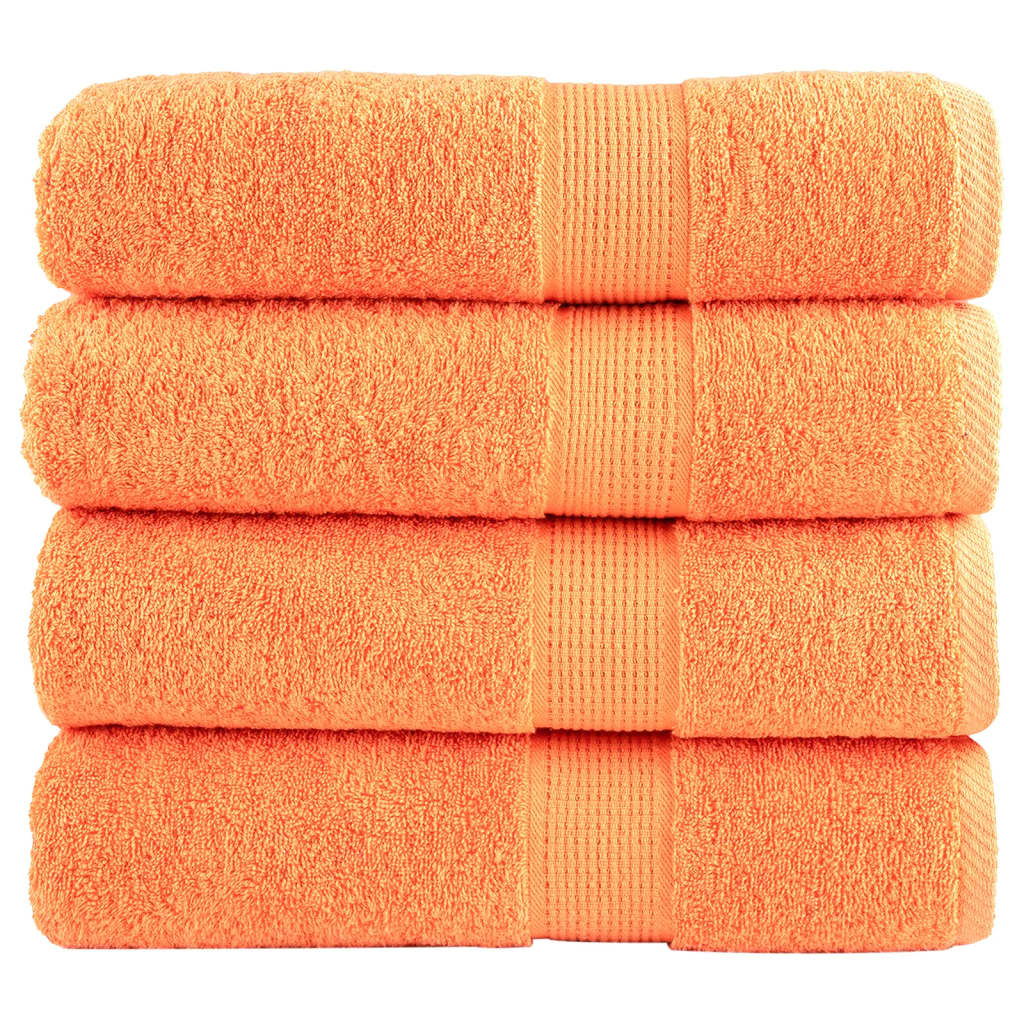 Serviettes De Sauna De Qualité Supérieure Solund 4 Pcs Orange