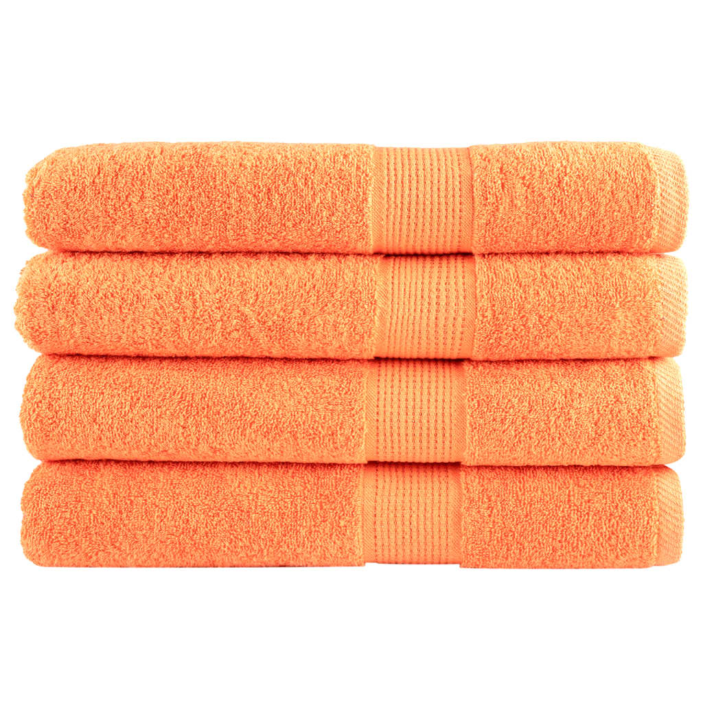 Serviettes De Sauna De Qualité Supérieure Solund 4 Pcs Orange