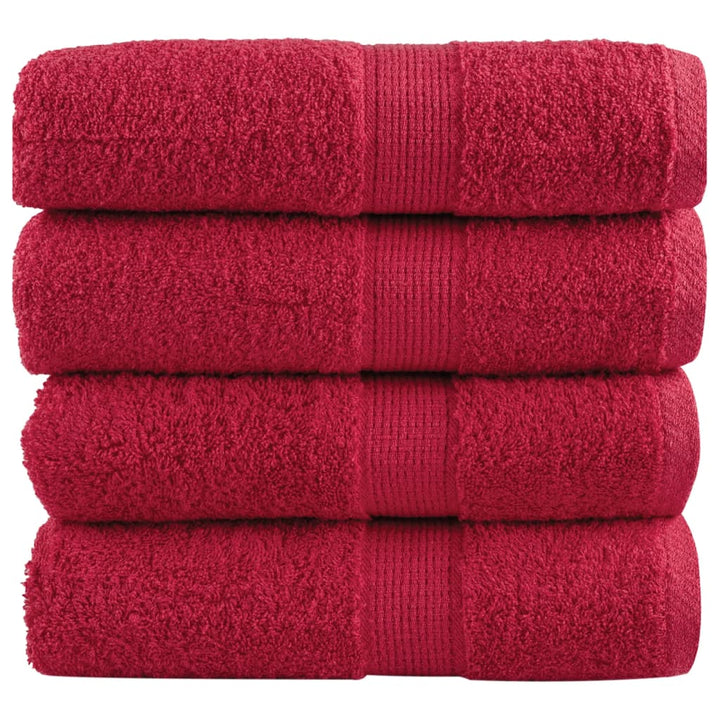 Serviettes De Sauna De Qualité Supérieure Solund 2 Pcs Rouge