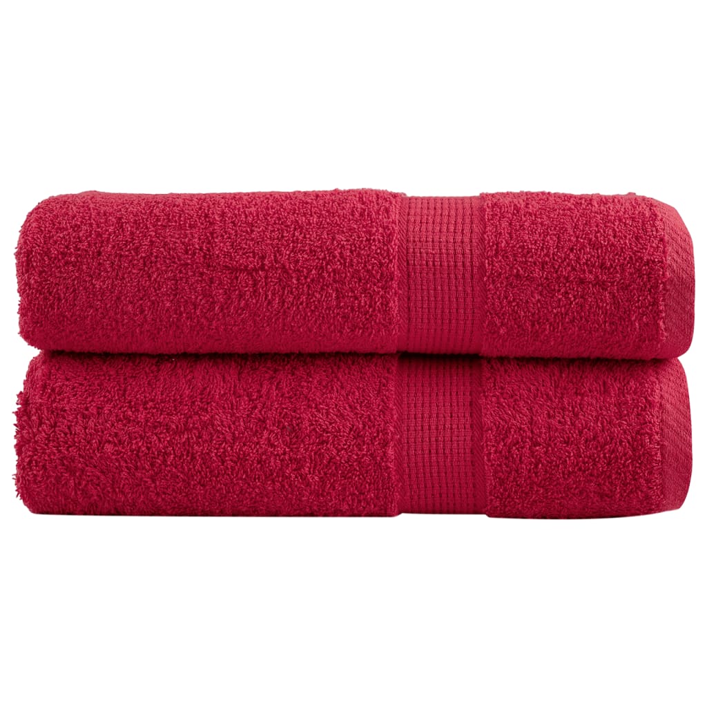 Serviettes De Sauna De Qualité Supérieure Solund 2 Pcs Rouge