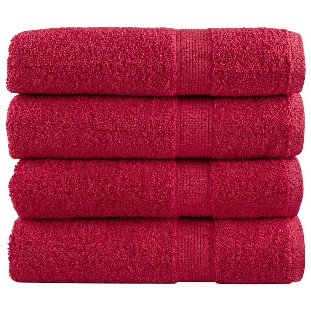 Serviettes De Sauna De Qualité Supérieure Solund 2 Pcs Rouge