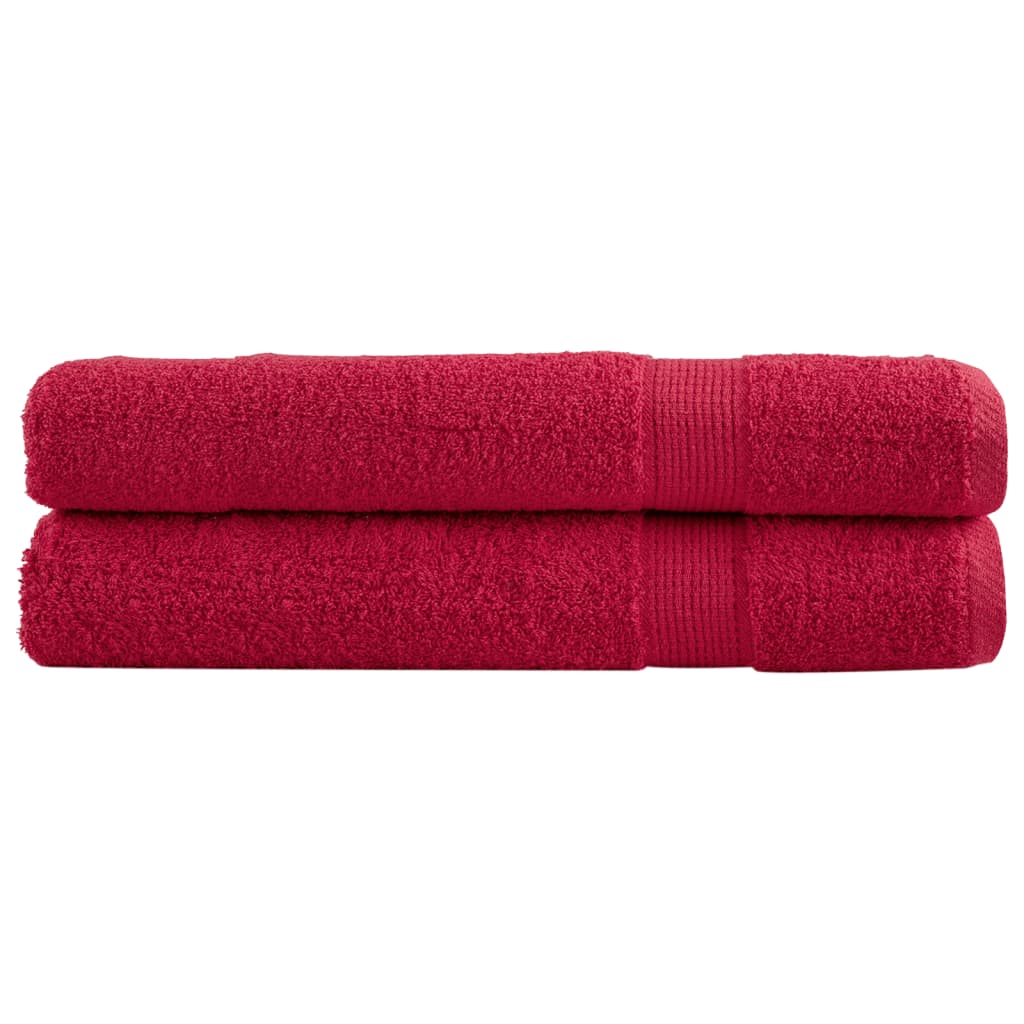 Serviettes De Sauna De Qualité Supérieure Solund 2 Pcs Rouge