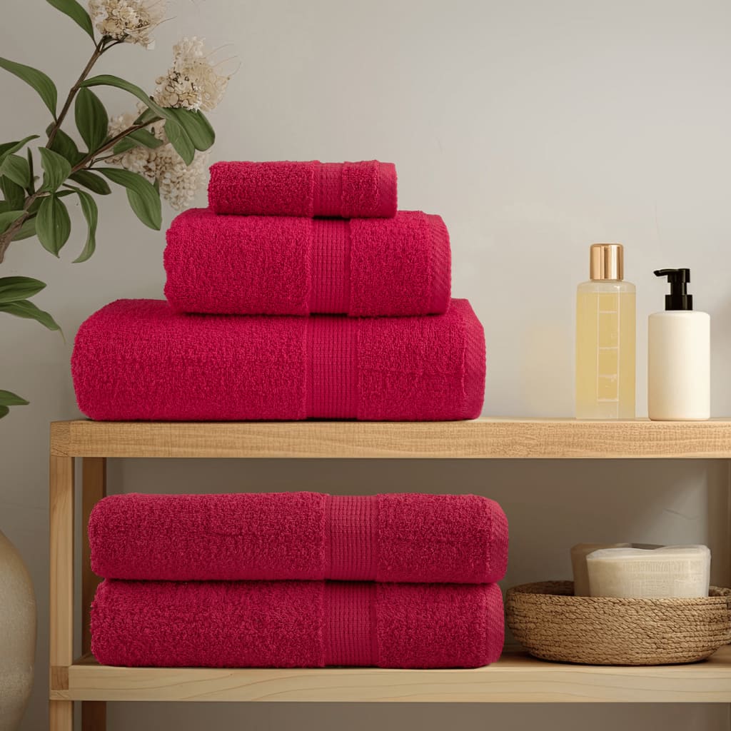 Serviettes De Sauna De Qualité Supérieure Solund 2 Pcs Rouge