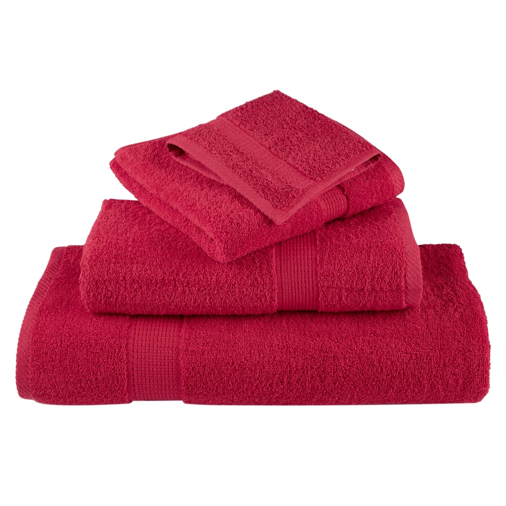 Serviettes De Sauna De Qualité Supérieure Solund 2 Pcs Rouge