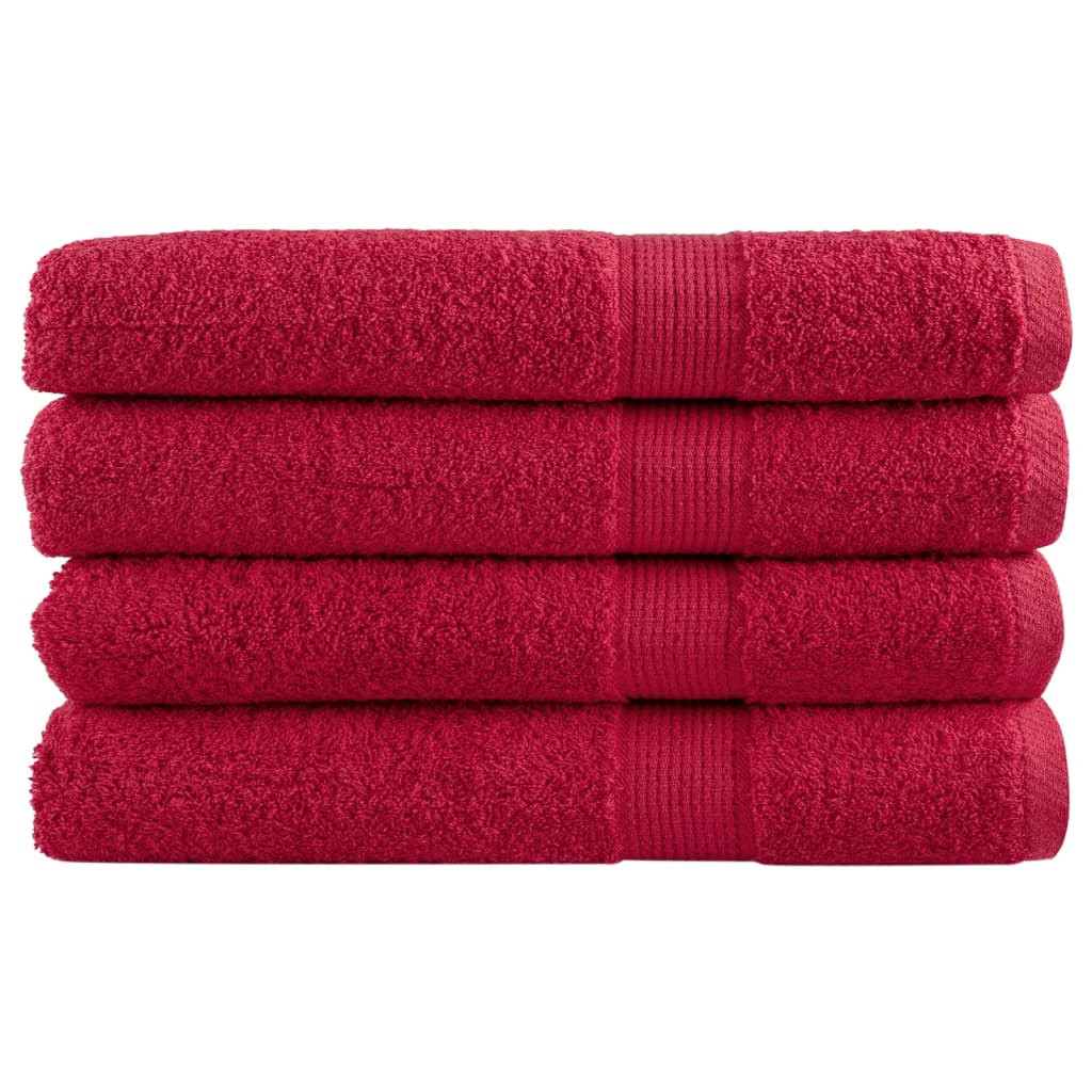 Serviettes De Sauna De Qualité Supérieure Solund 2 Pcs Rouge