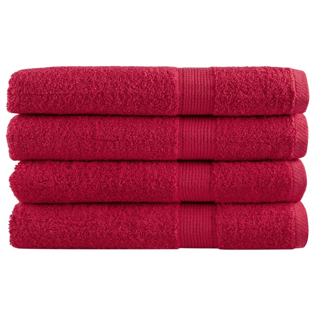 Serviettes De Sauna De Qualité Supérieure Solund 2 Pcs Rouge