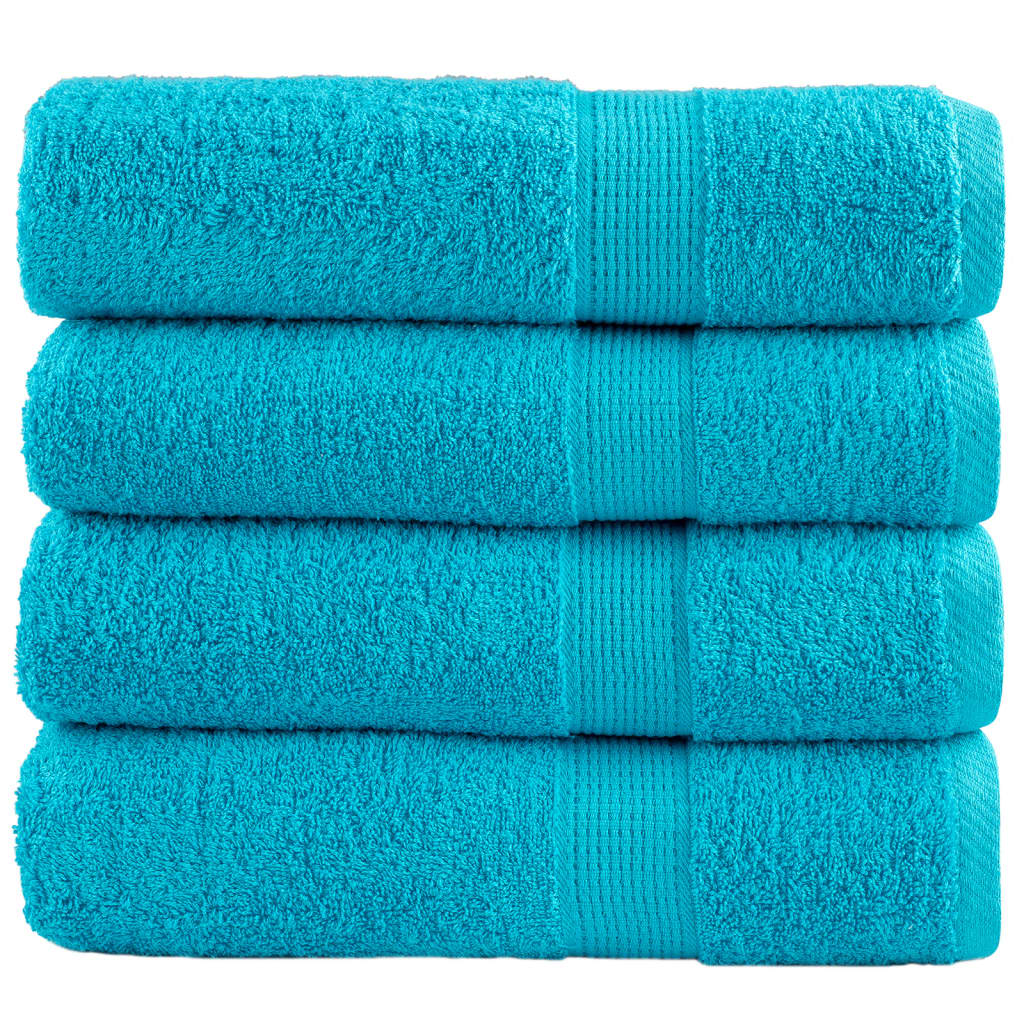 Serviettes De Douche De Qualité Supérieure Solund 10 Pcs Turquoise
