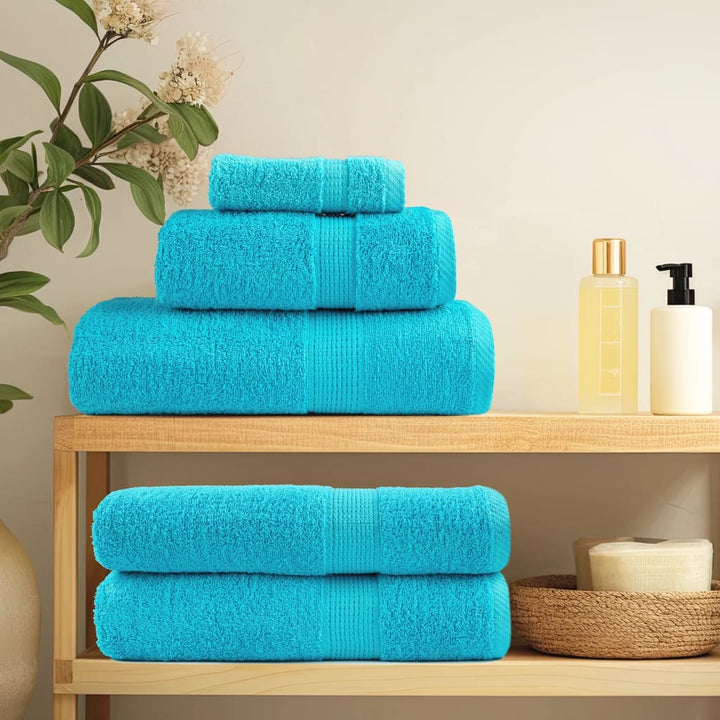 Serviettes De Douche De Qualité Supérieure Solund 10 Pcs Turquoise