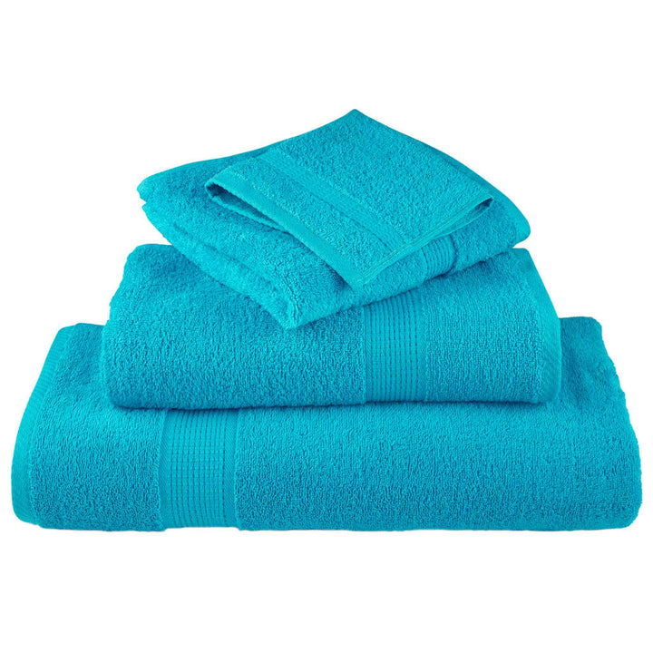 Serviettes De Douche De Qualité Supérieure Solund 10 Pcs Turquoise